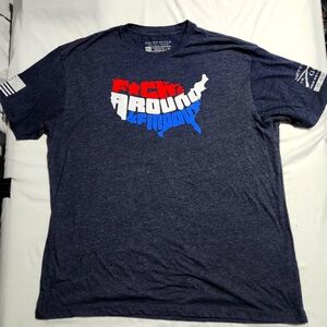 GRUNT STYLE T-Shirt "F*** around & find out" graphic print men 2XL ARMY America